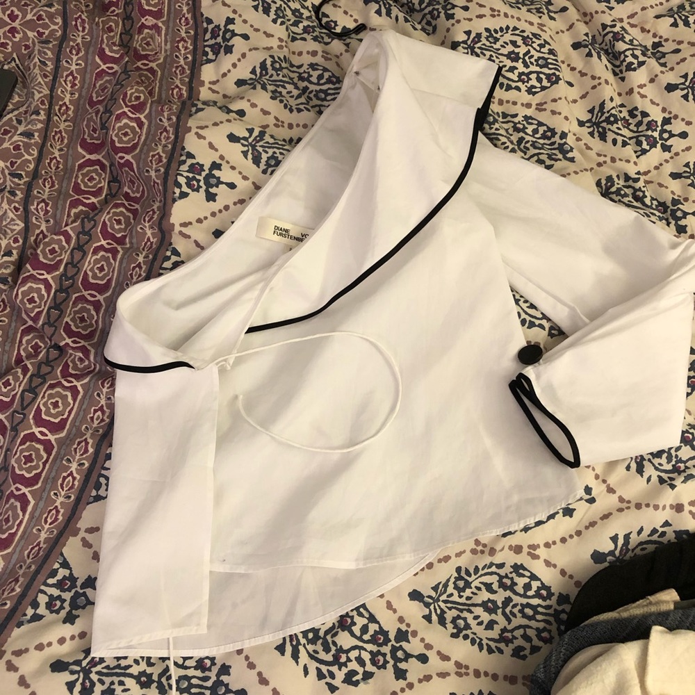 DVF One Shoulder Blouse